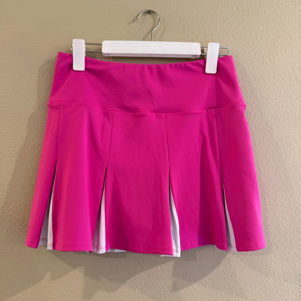 Urban‎ Savage Tennis Skirt Womens Large Pink Pleated Athletic Skort US230 Gym